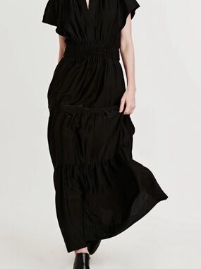 Dear John Reese Black Tiered Maxi Dress